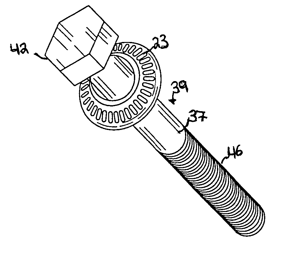 Washer with crush zone