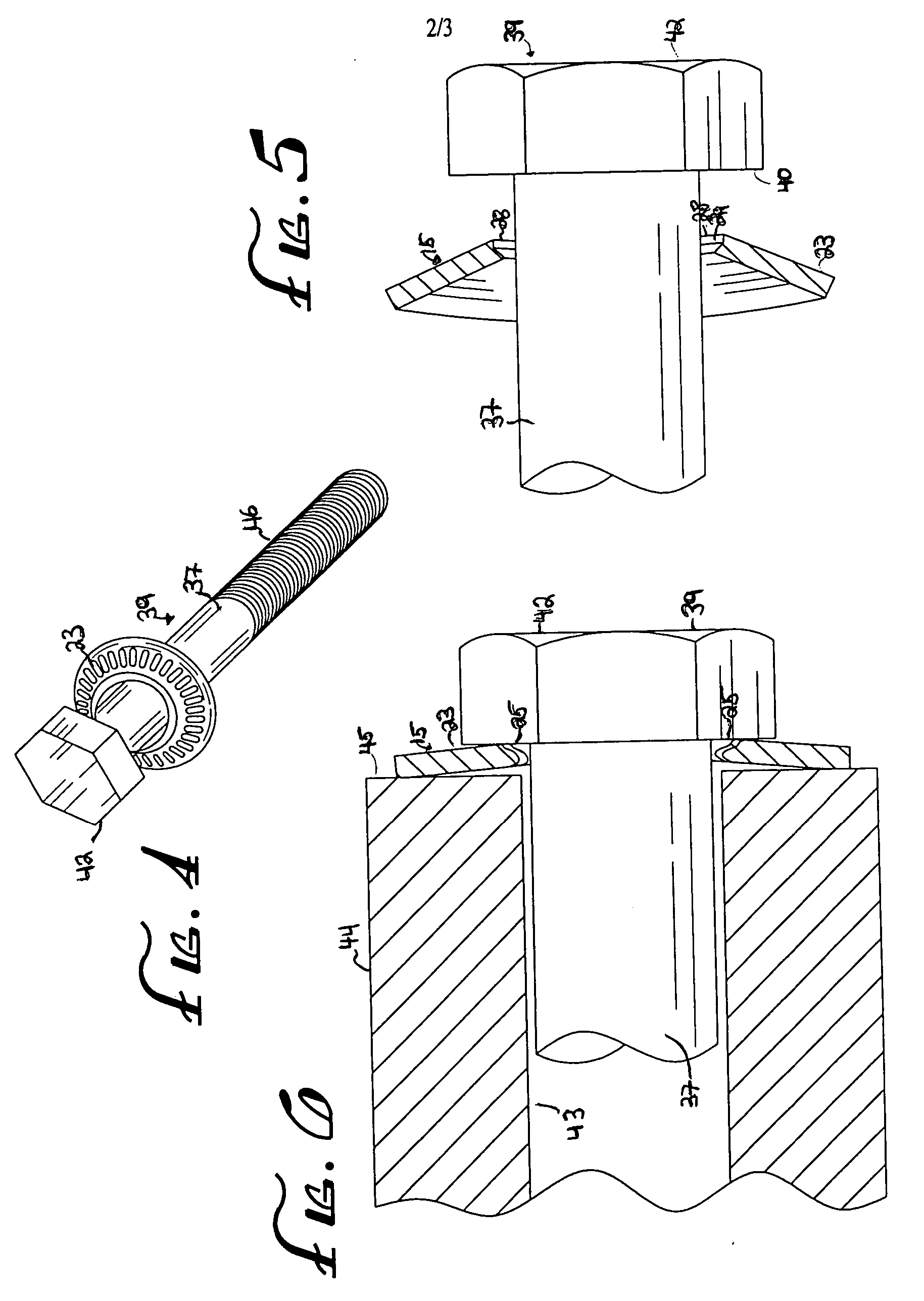 Washer with crush zone