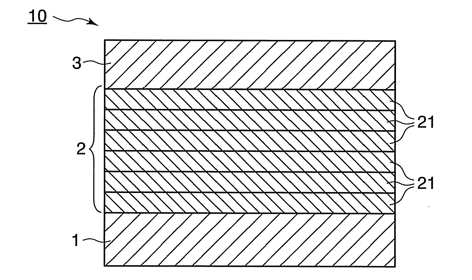 Electromagnetic wave reflecting member