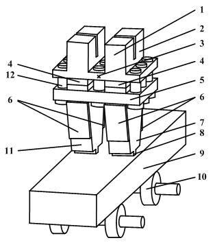 Two-stroke compact type piezoelectric linear motor