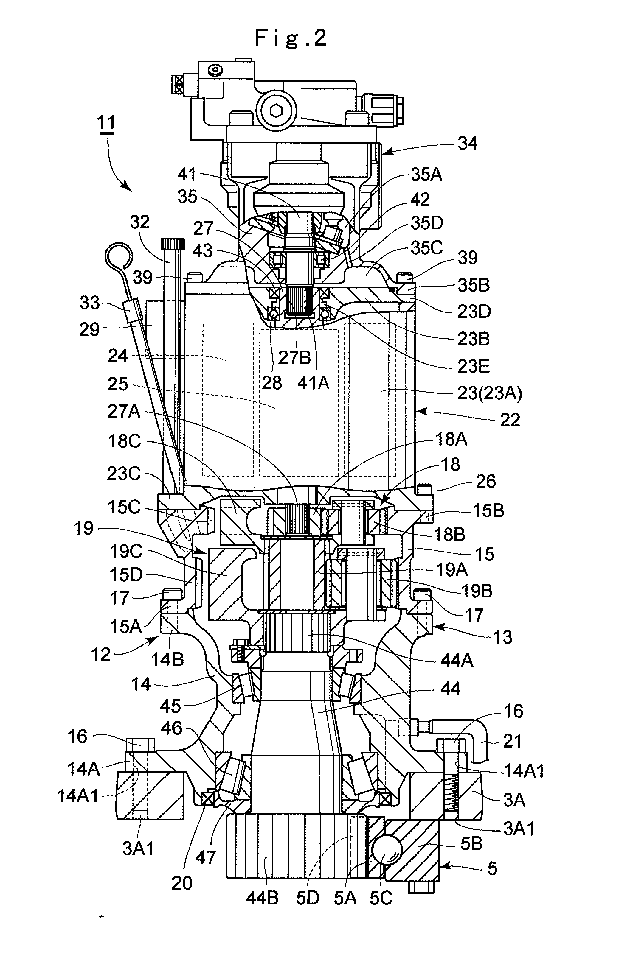 Swing device for construction machine