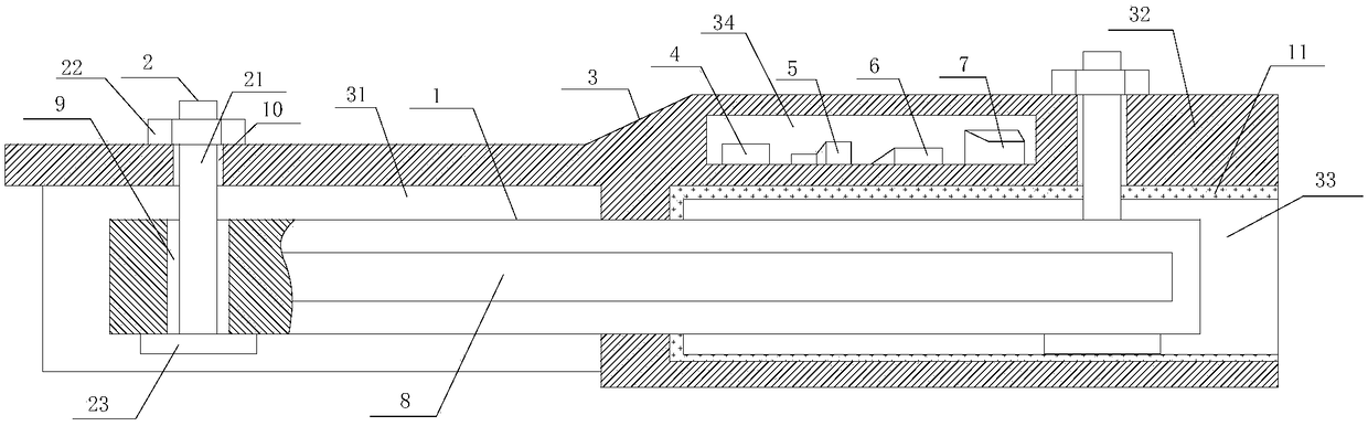 A terminal structure for an electric vehicle power battery pack