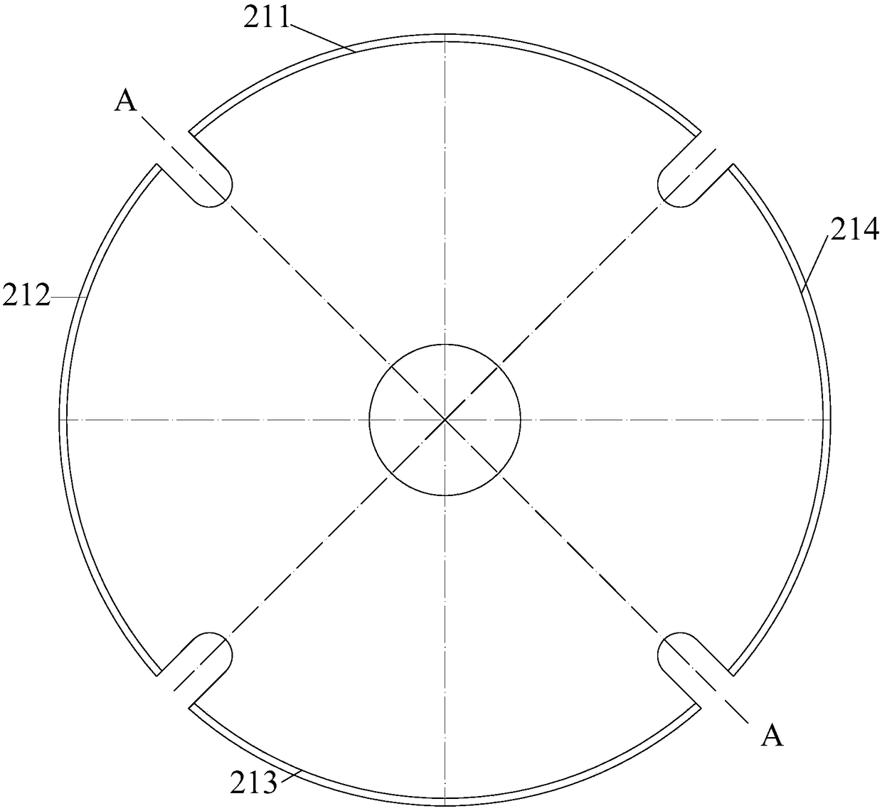 Sectioning circular ring casing and alloy wheel hub combined energy storage flywheel