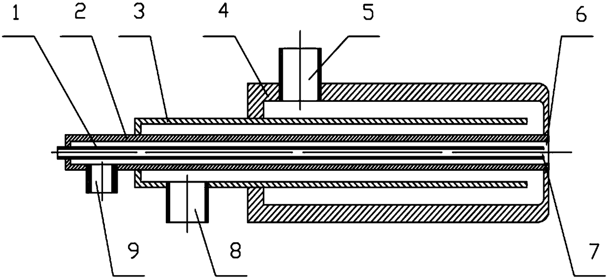 A dual-fluid nozzle based on high-pressure water