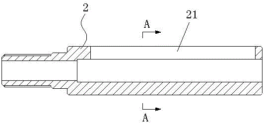 Oil pressure type automatic externally stretched grinding rod for internal diameter grinding and its use method