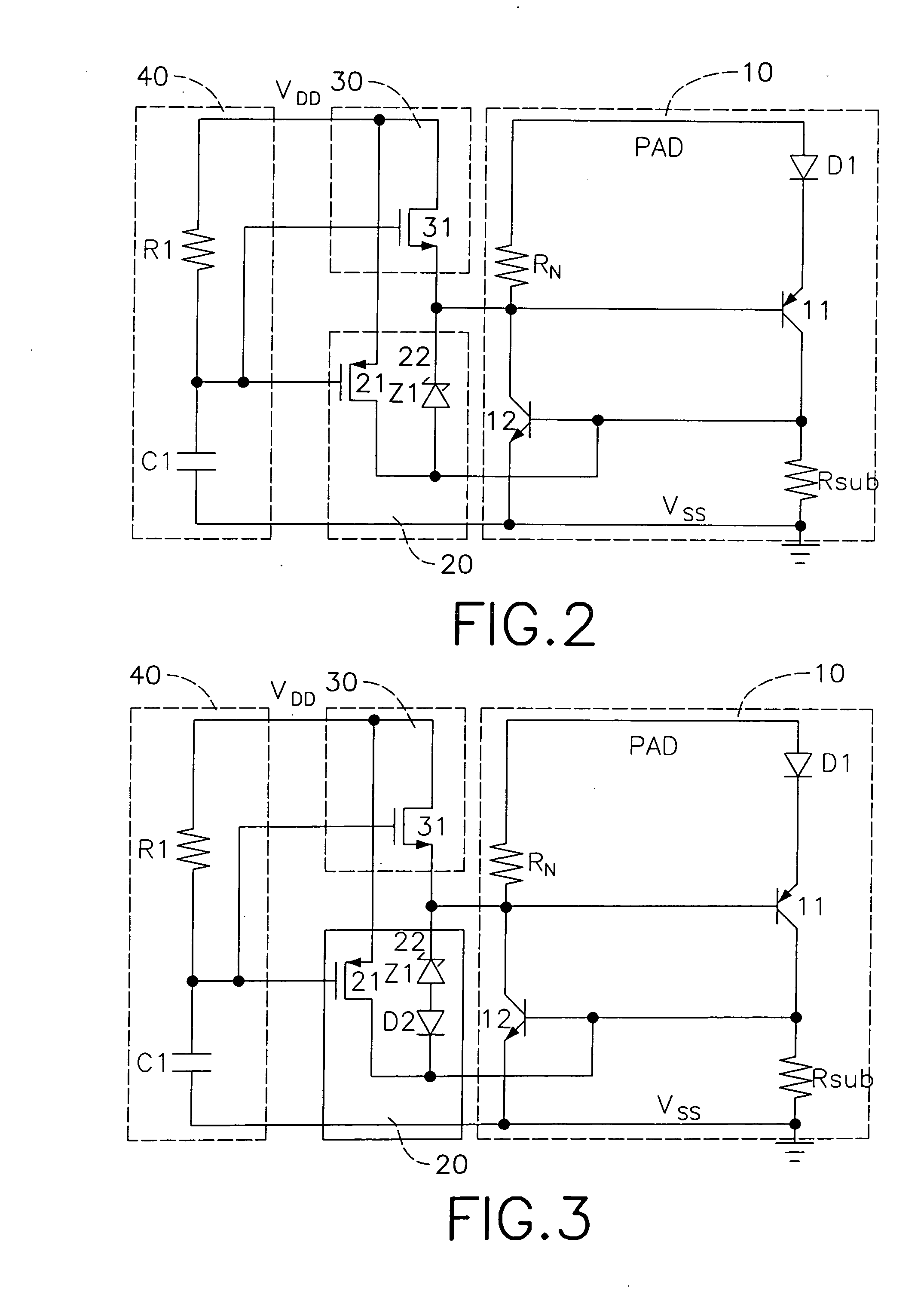 Latch-up-free ESD protection circuit using SCR