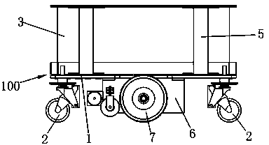 Pivot steering AGV self-walking carrier vehicle