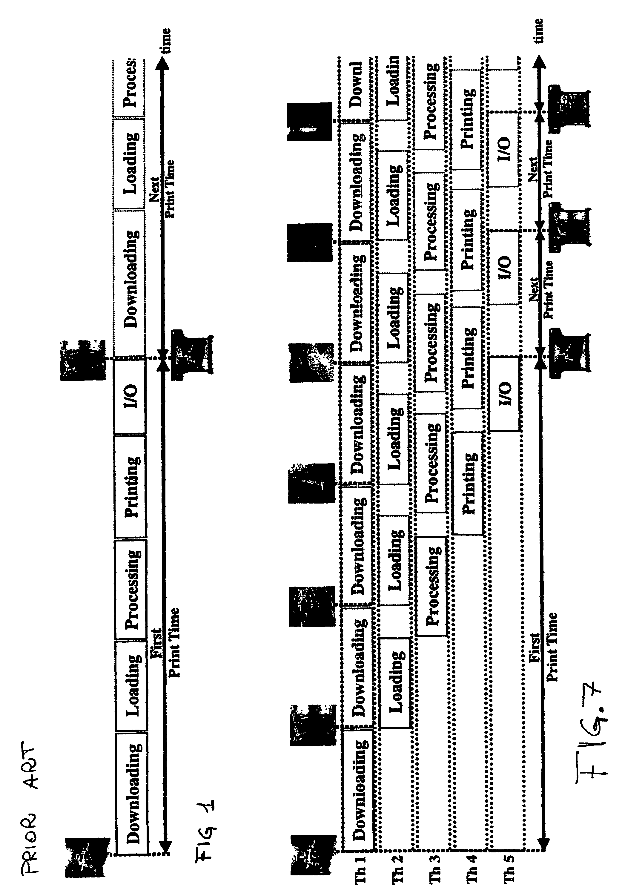 System and method for downloading and for printing data from an external content source