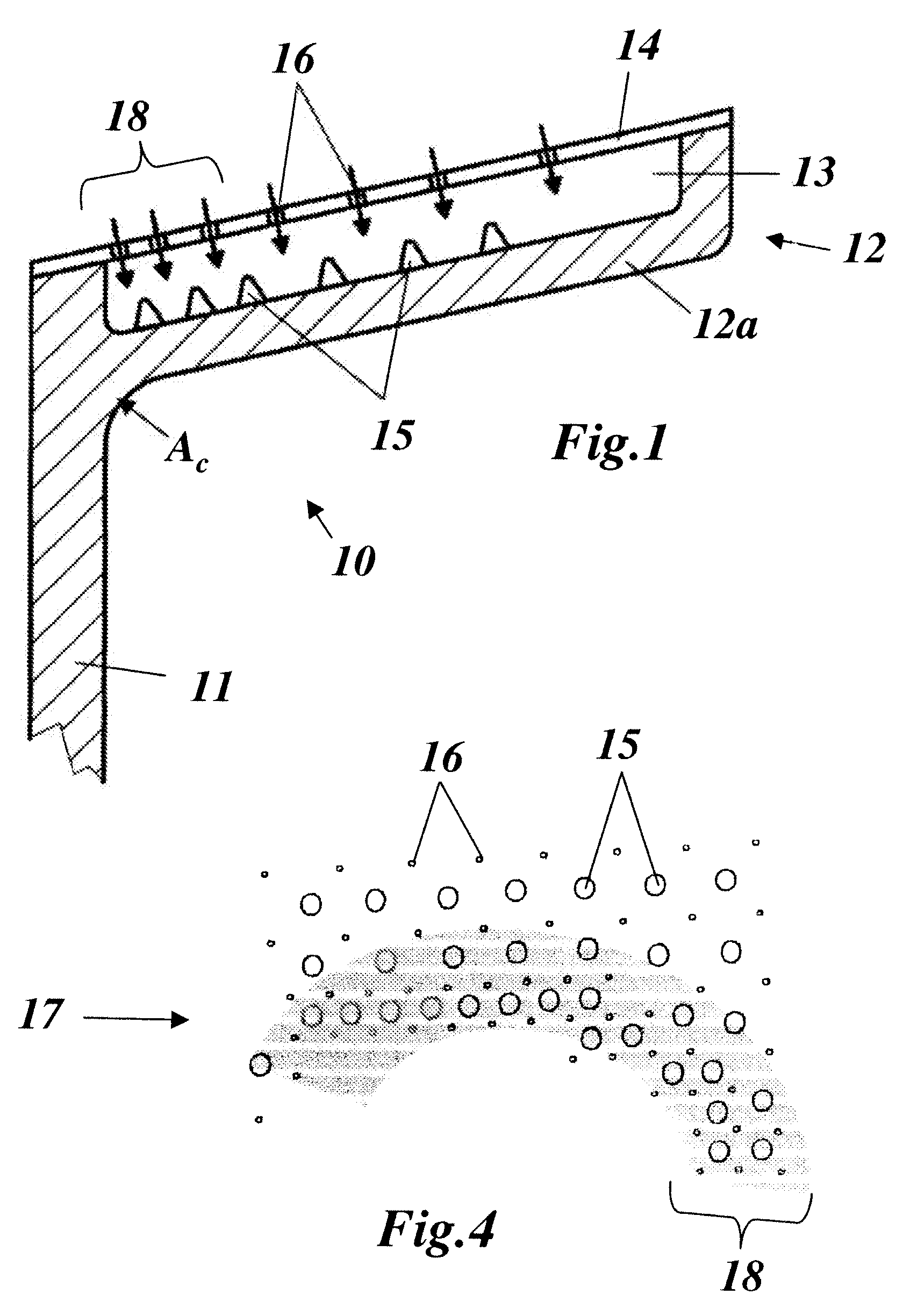 Cooled constructional element for a gas turbine