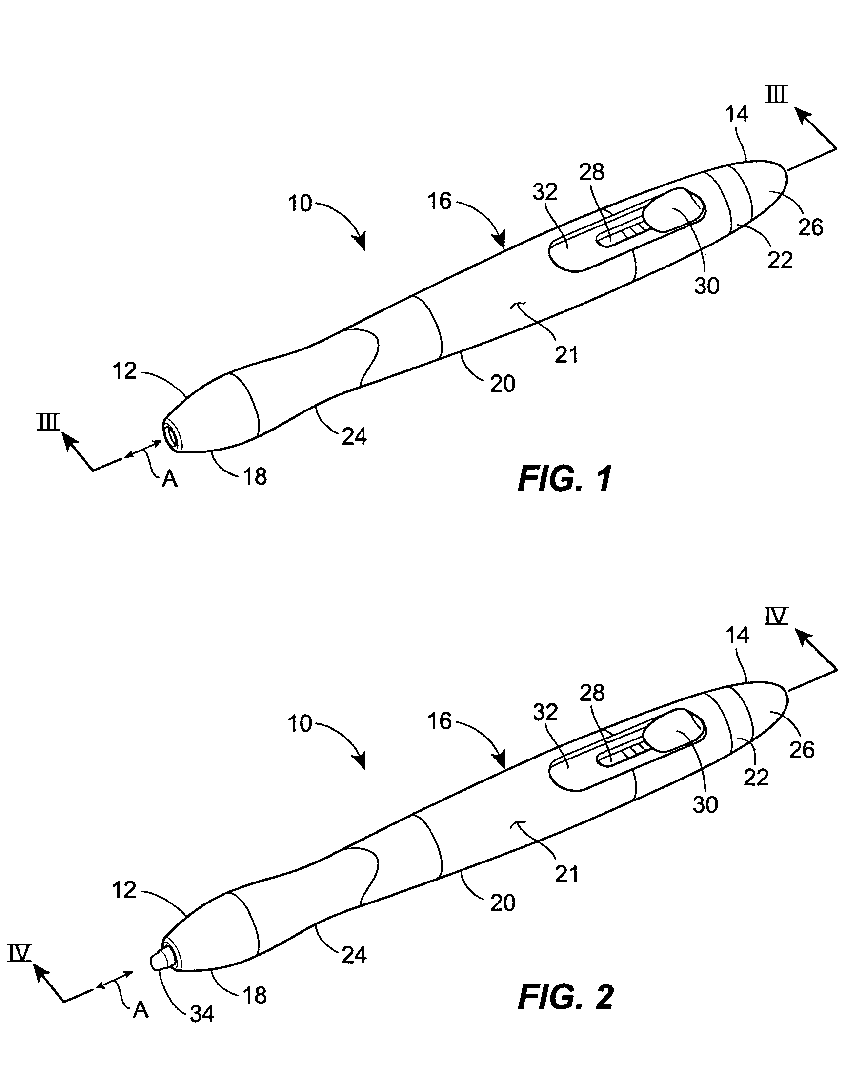 Retractable writing utensil