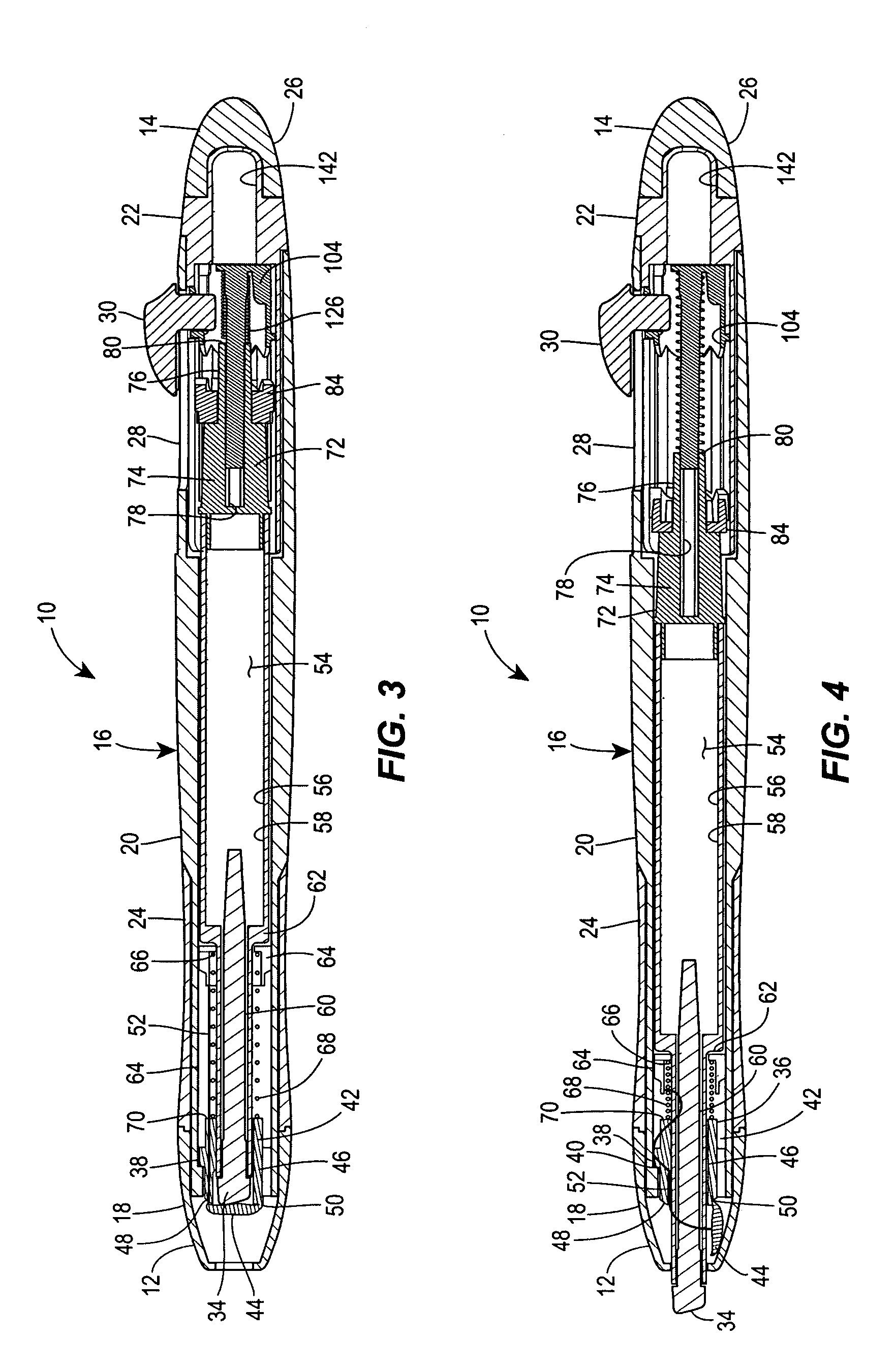 Retractable writing utensil