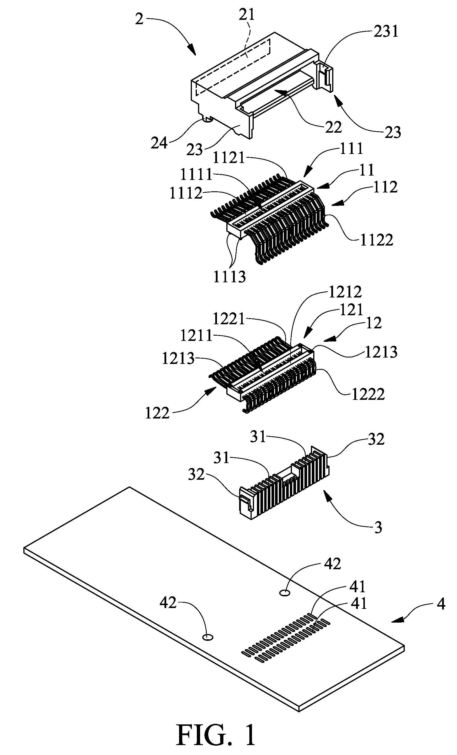 Conductive pin structure and electrical connector having the conductive pin structure