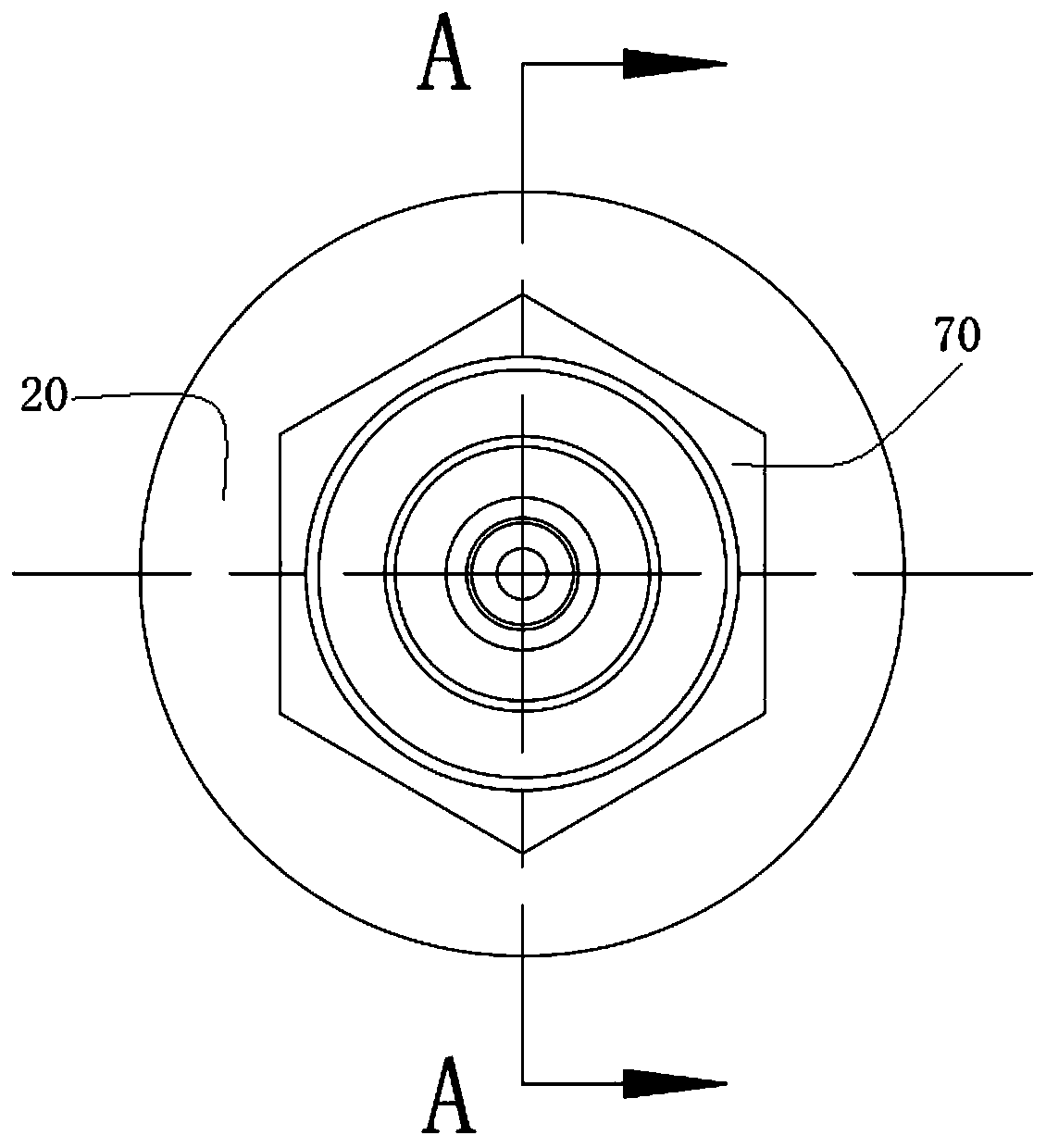 Straight normally open solenoid valve