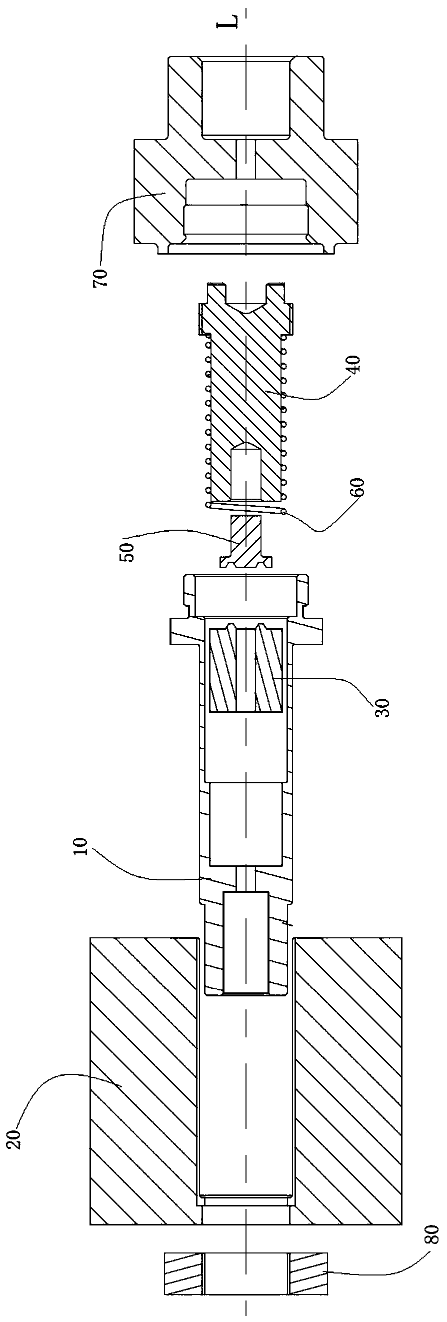 Straight normally open solenoid valve