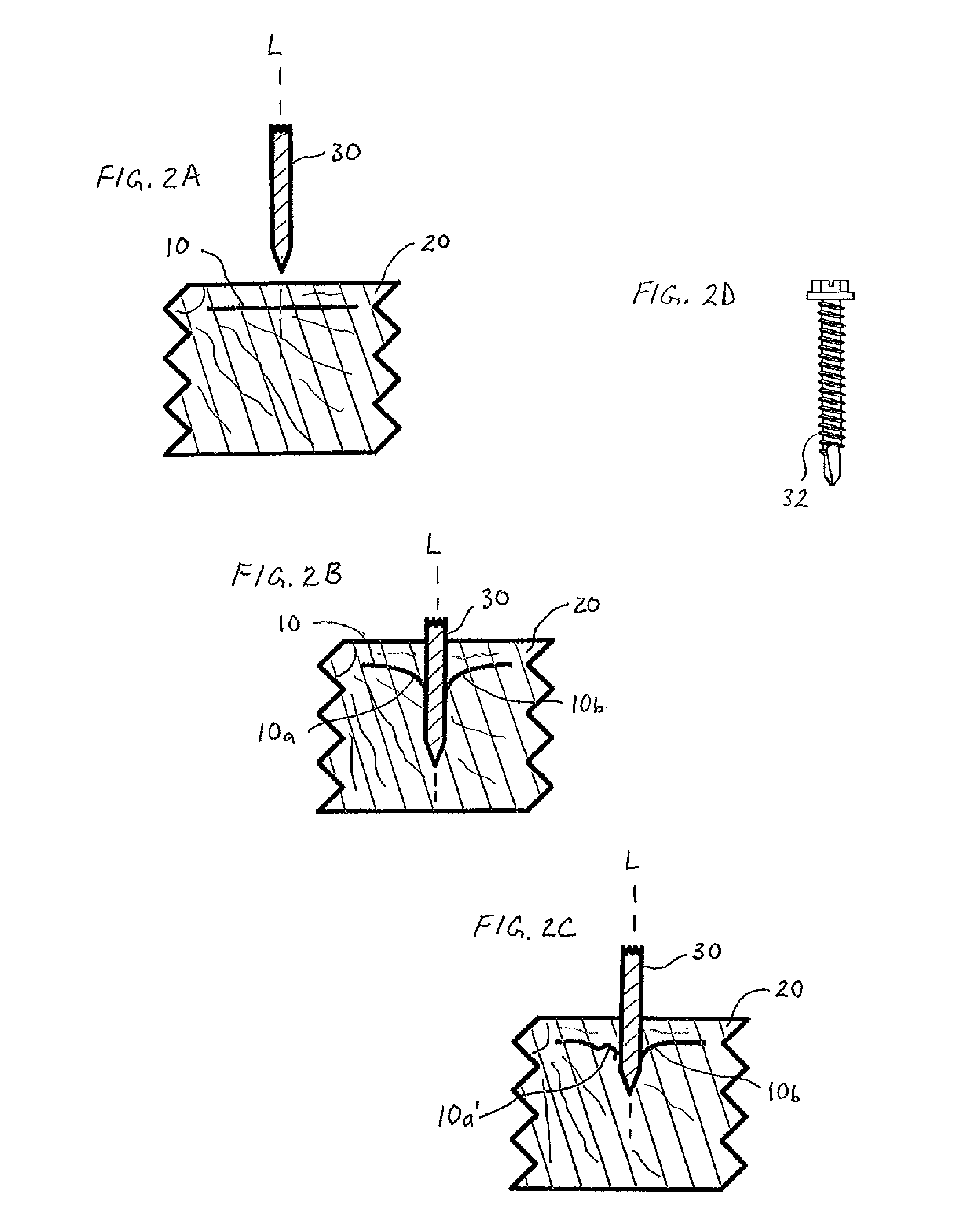 Embedded receiver for fasteners