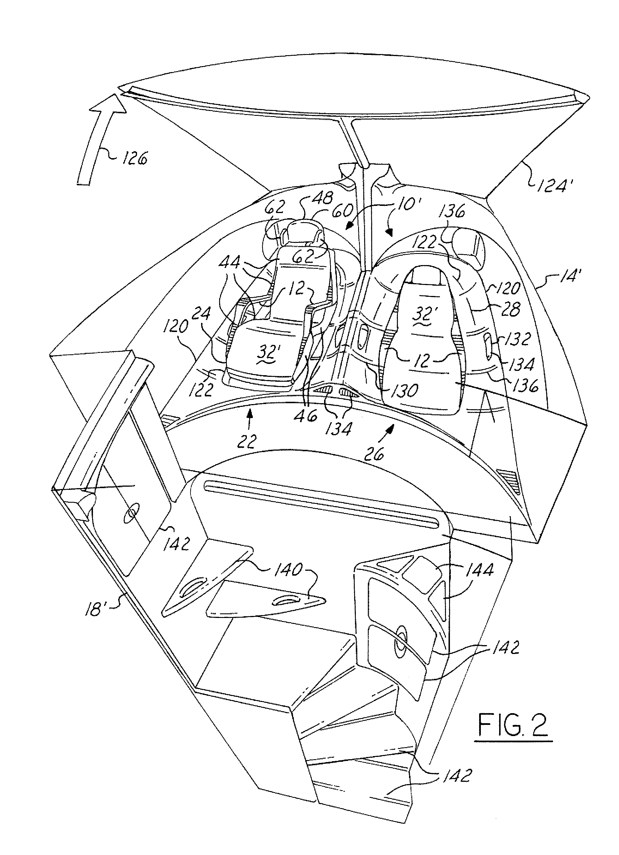 Aircraft crewmember articulating berth system