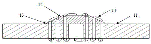 Repairing structure with composite repairing piece and method for forming repairing structure