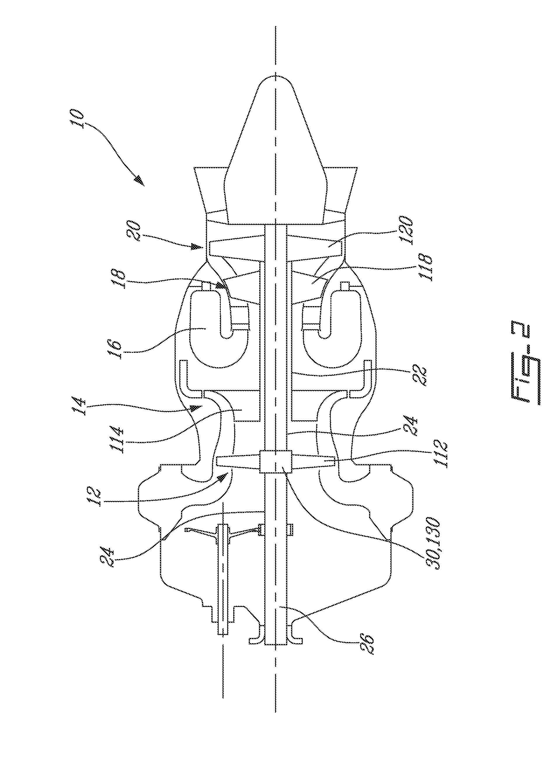 Gas turbine engine with transmission