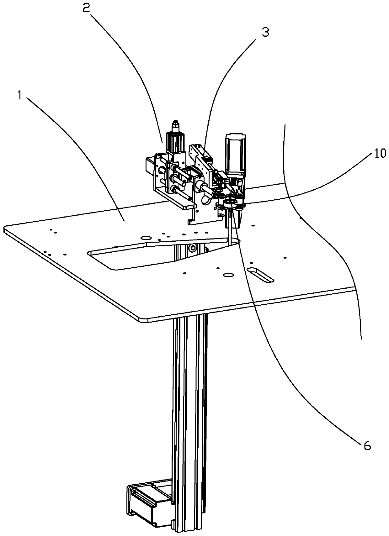 Automatic wire clamping guide device for magnetic ring winding machine