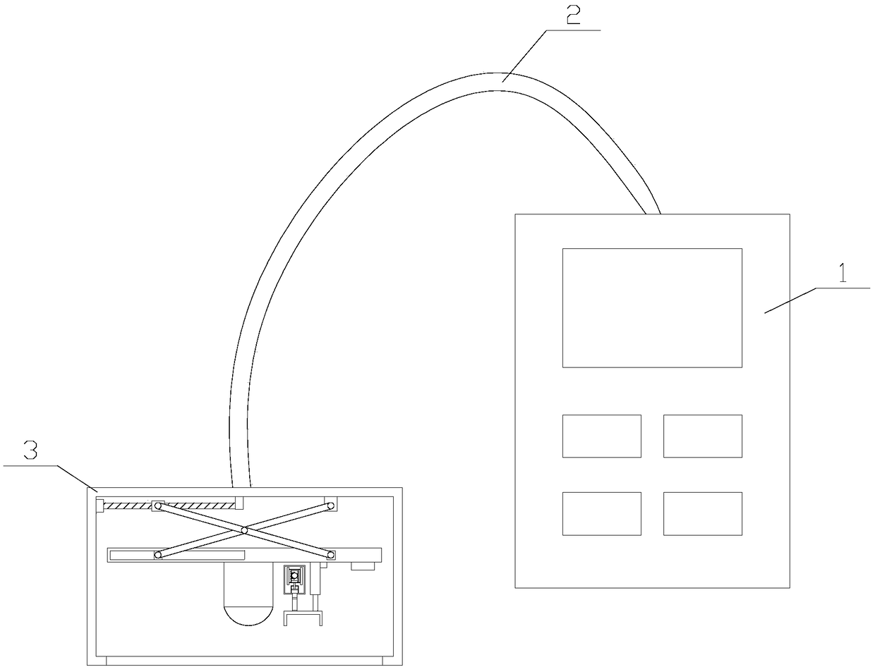 Ultrasonic thickness measurement instrument having probe protecting and stabilizing function