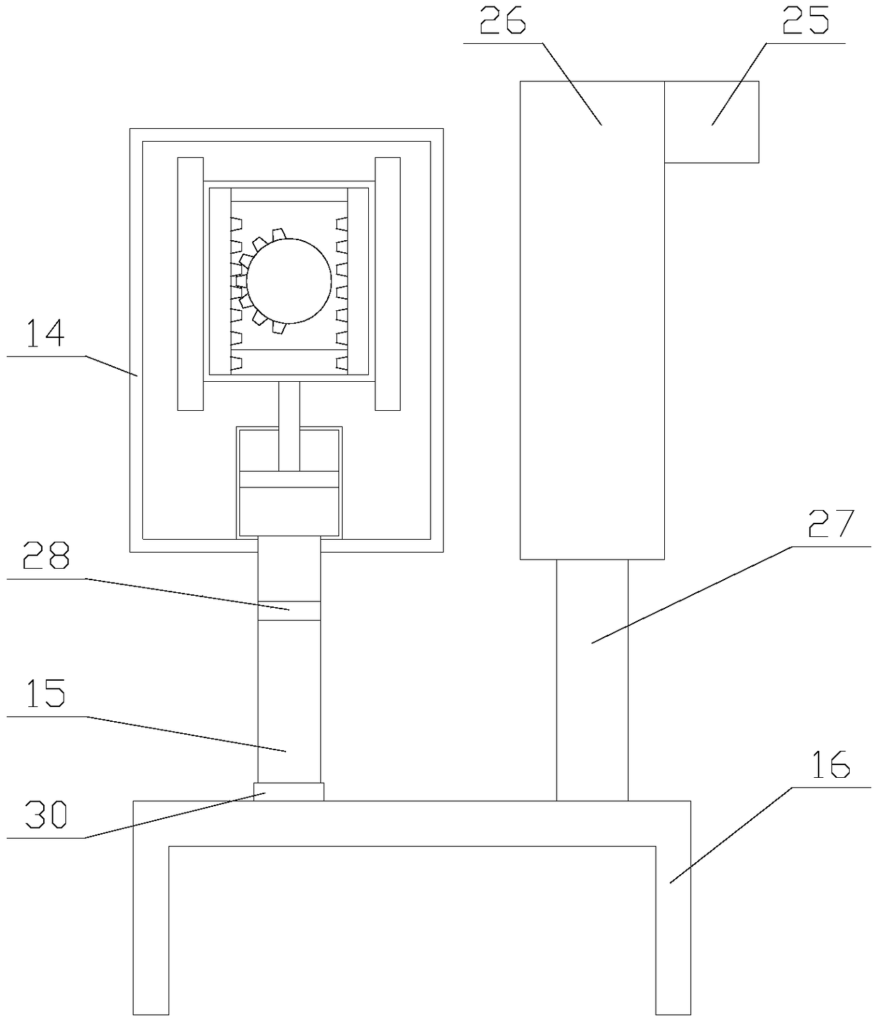 Ultrasonic thickness measurement instrument having probe protecting and stabilizing function