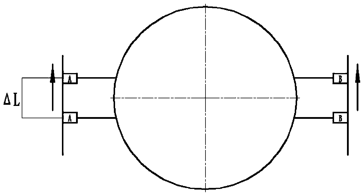 Device and method for measuring and detecting the outer diameter and inner diameter of a motor vehicle wheel