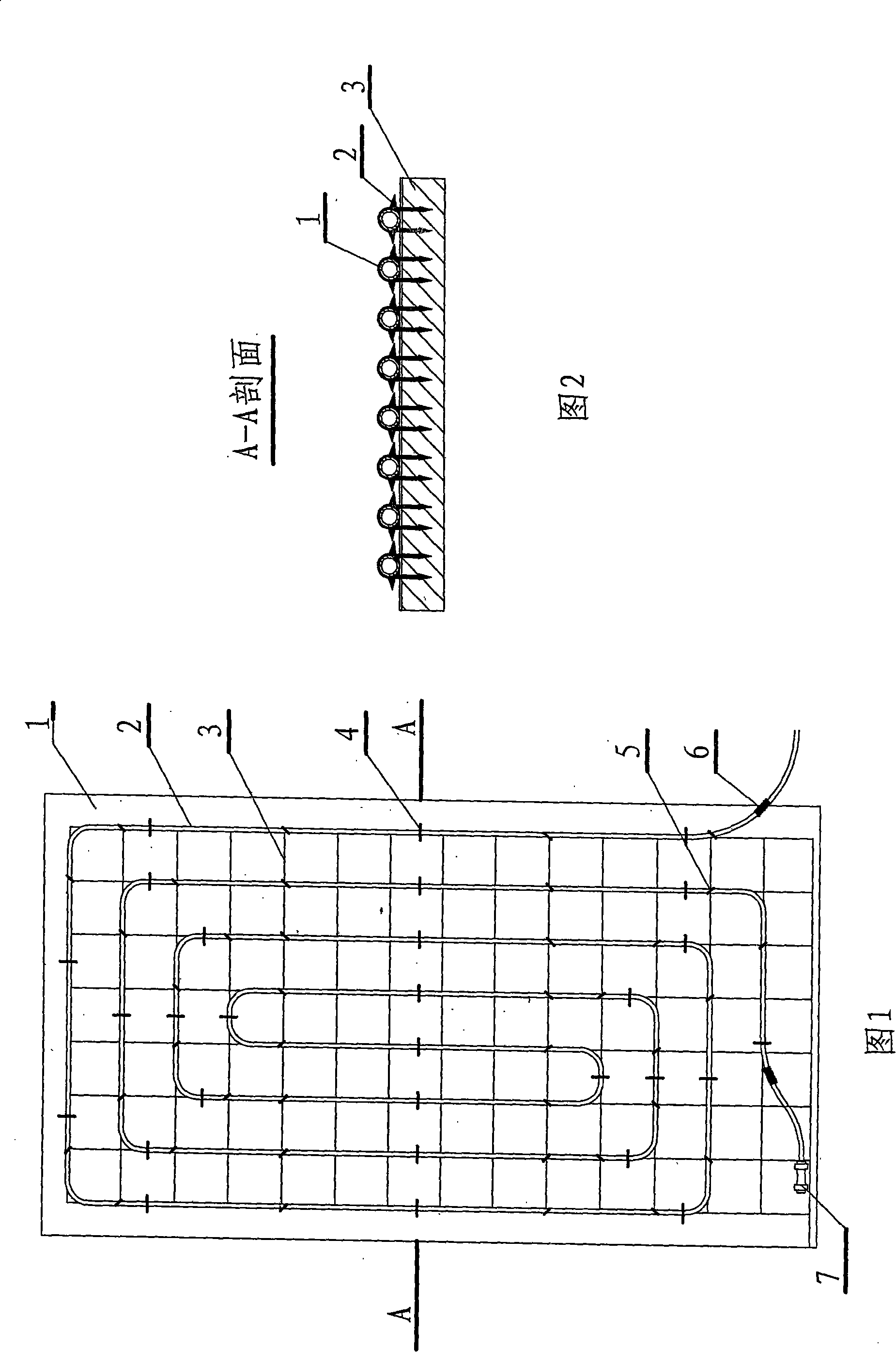 Precasting type repairable low-temperature radiation cool-supply and heating system