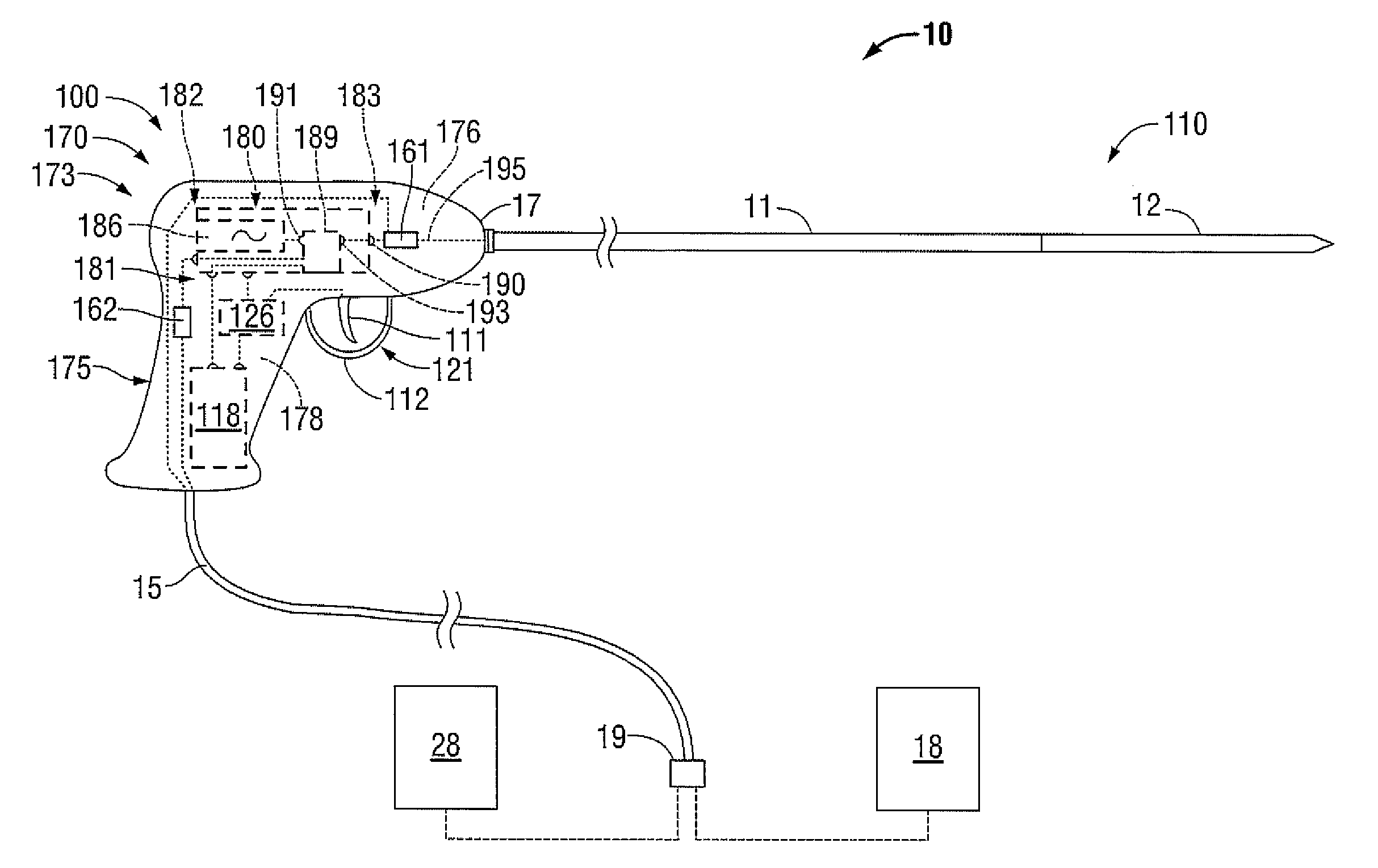 Handheld Medical Devices Including Microwave Amplifier Unit At Device Handle