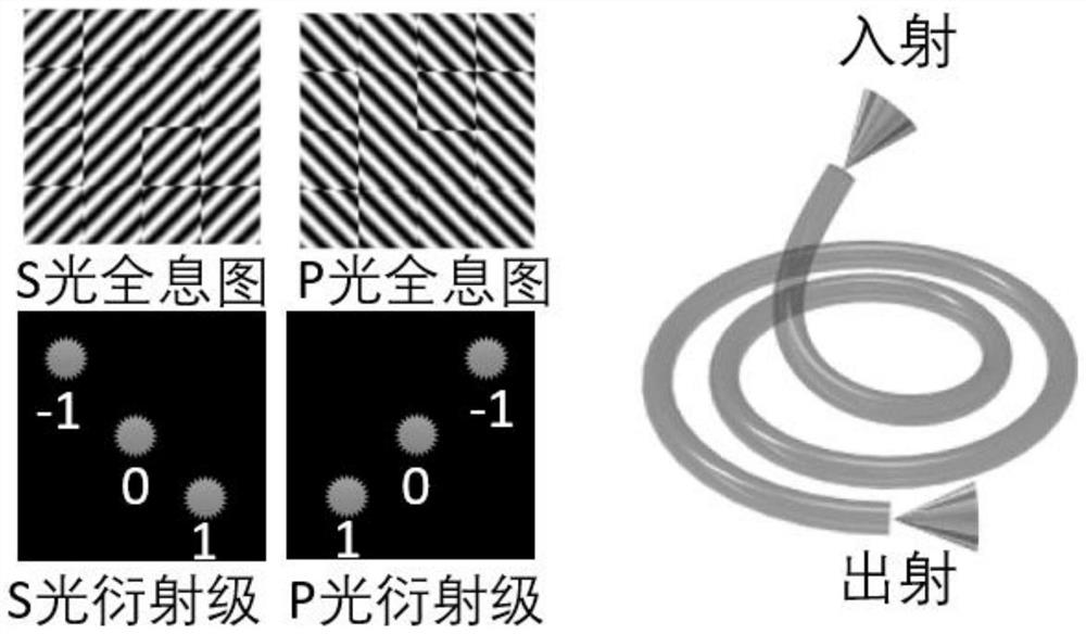 Full-vector modulation single-fiber high-signal-to-noise-ratio three-dimensional imaging method and device