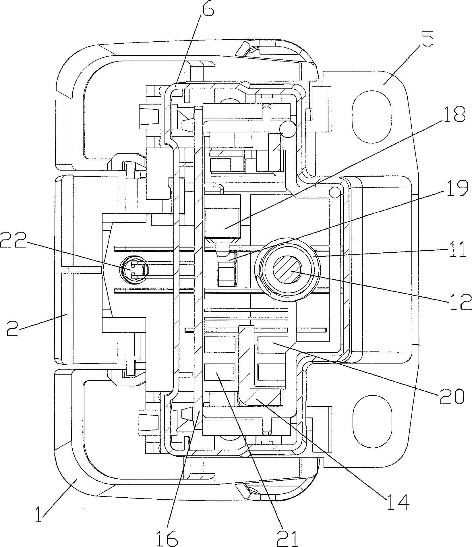 Electric parking device for car