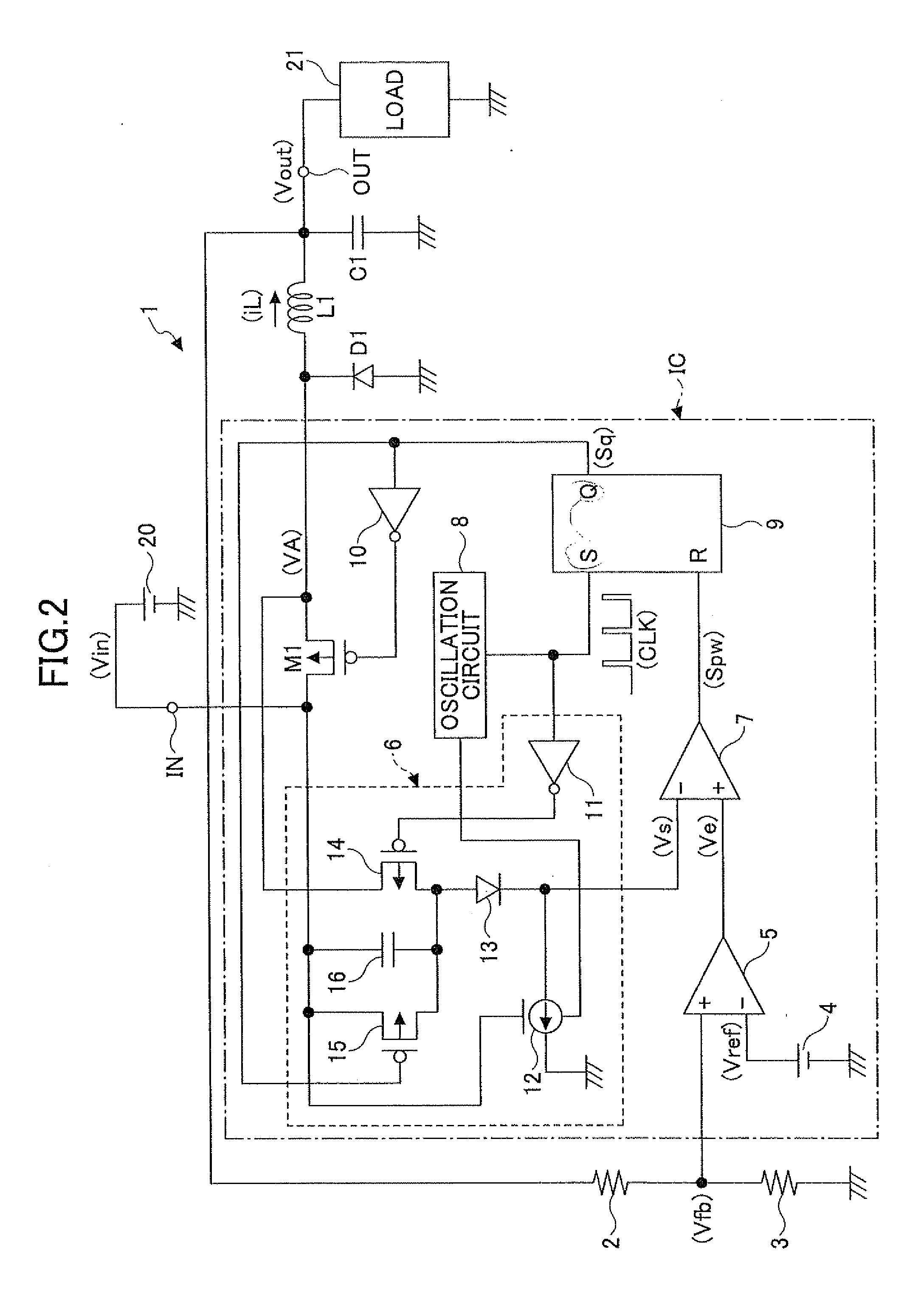 Current-mode control switching regulator and operations control method thereof