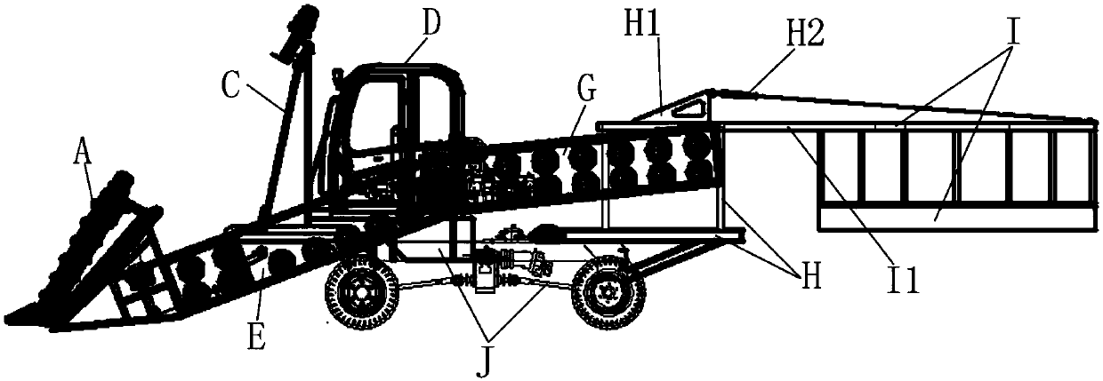 Sugarcane harvesting machine