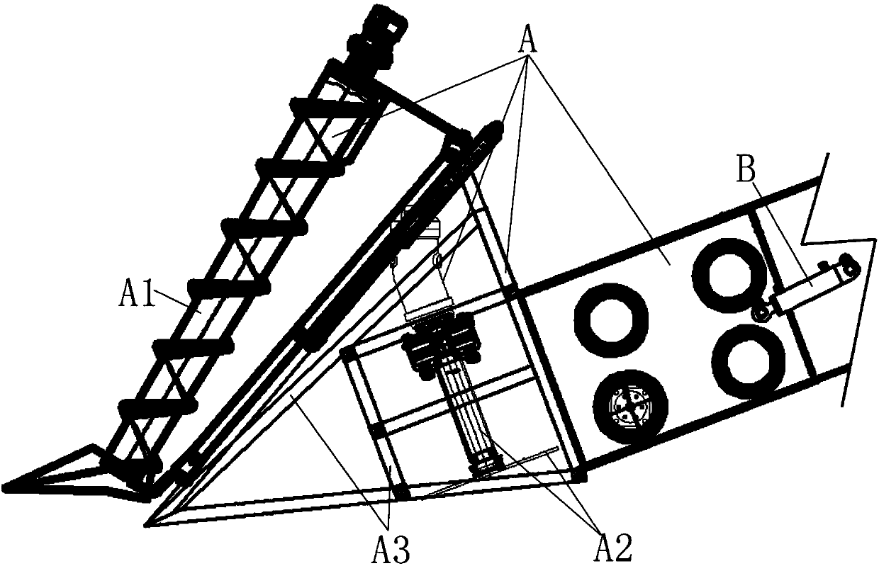 Sugarcane harvesting machine