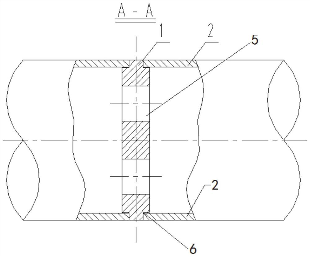 Single-stage porous throttling orifice plate and throttling device