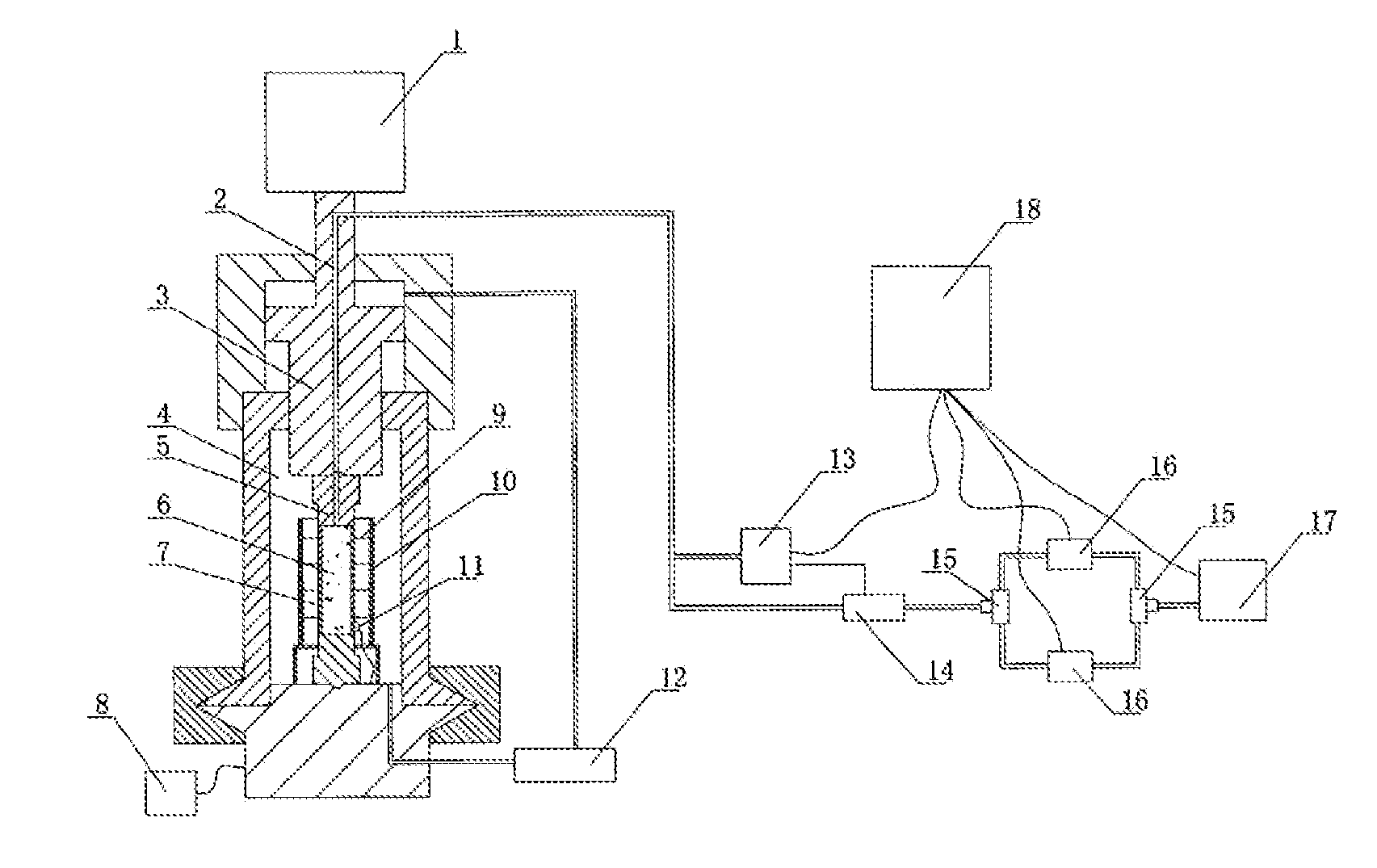 System and method for testing gas migration process in coal-rock mass