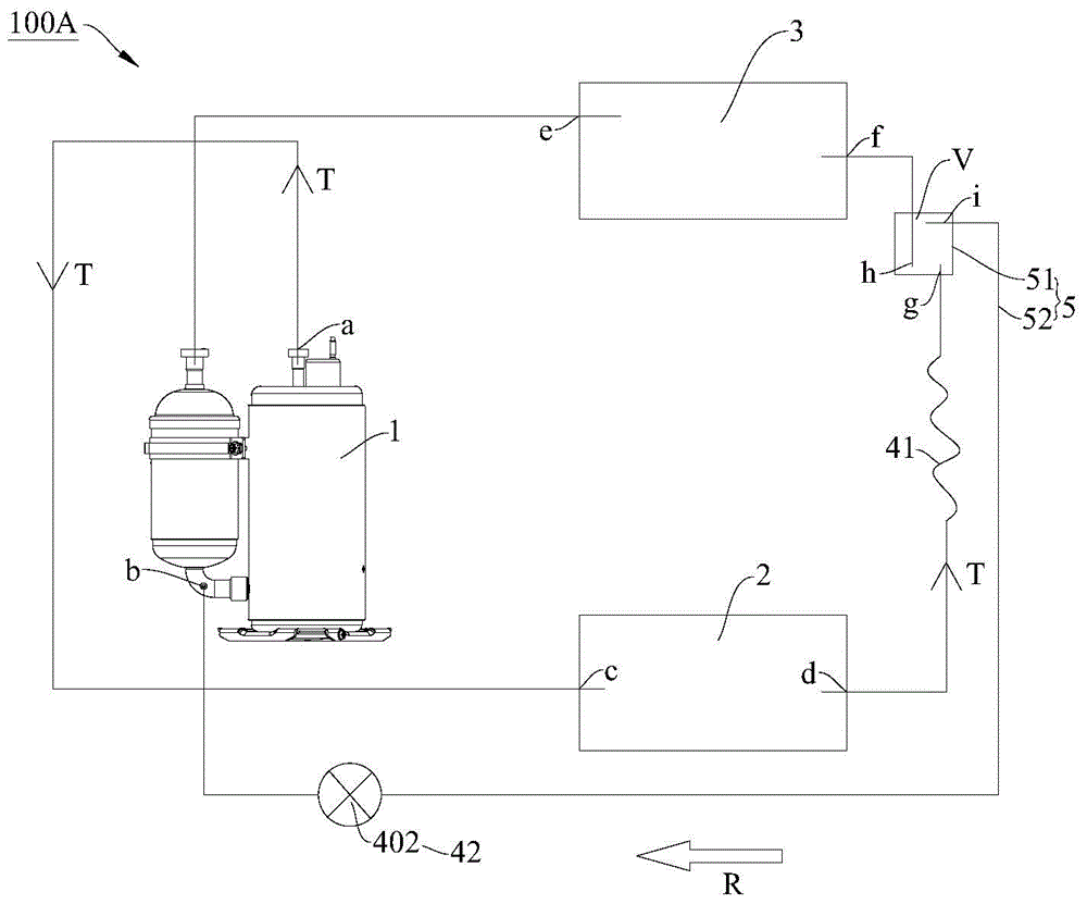 Single-cooling type refrigeration device and heating and cooling type refrigeration device