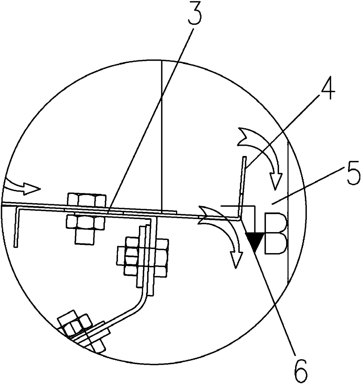 Material feeding and uniformizing device for flour cleaning machine