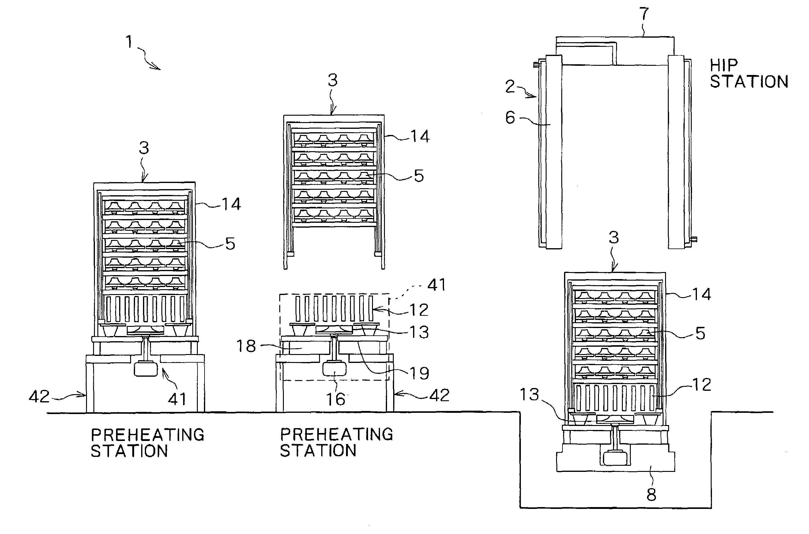 Hot isostatic pressing apparatus