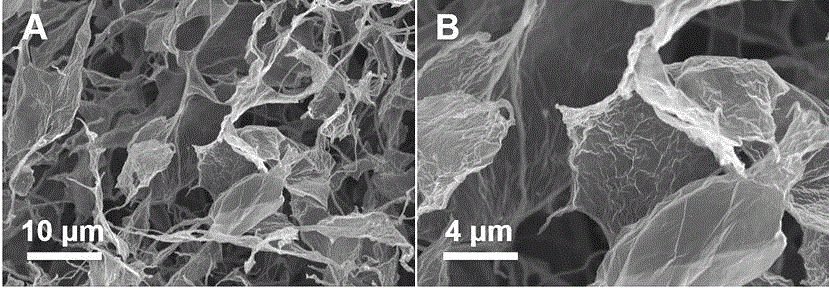 Molybdenum sulfide/graphene/carbon nano fiber composite material and preparation method thereof