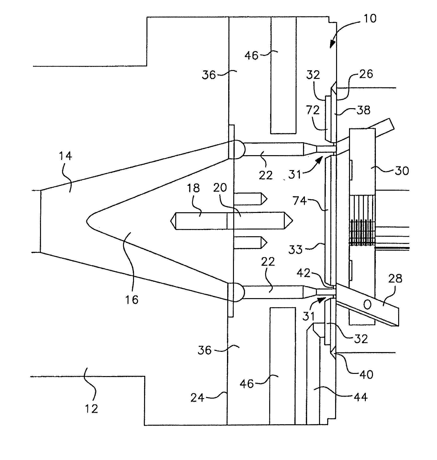 Thermally insulated die plate assembly for underwater pelletizing and the like