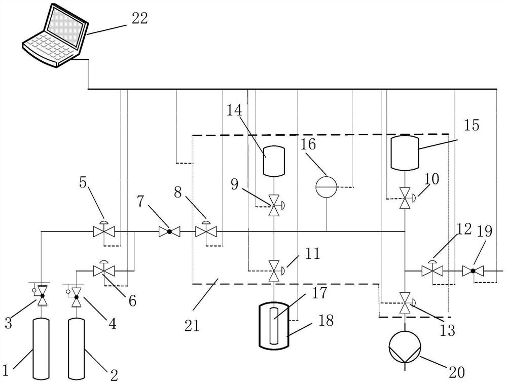 A hydrogen storage material cycle life automatic tester and test method