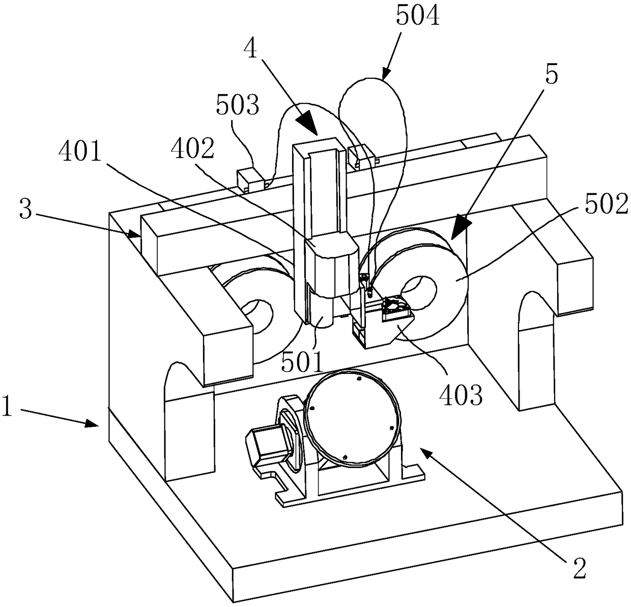 Spatial multi-degree-of-freedom additive manufacturing equipment based on continuous fiber reinforcement