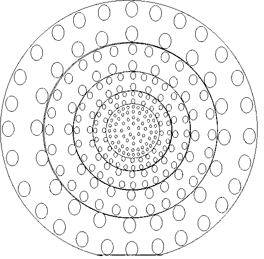 Light emitting diode provided with patterned substrate