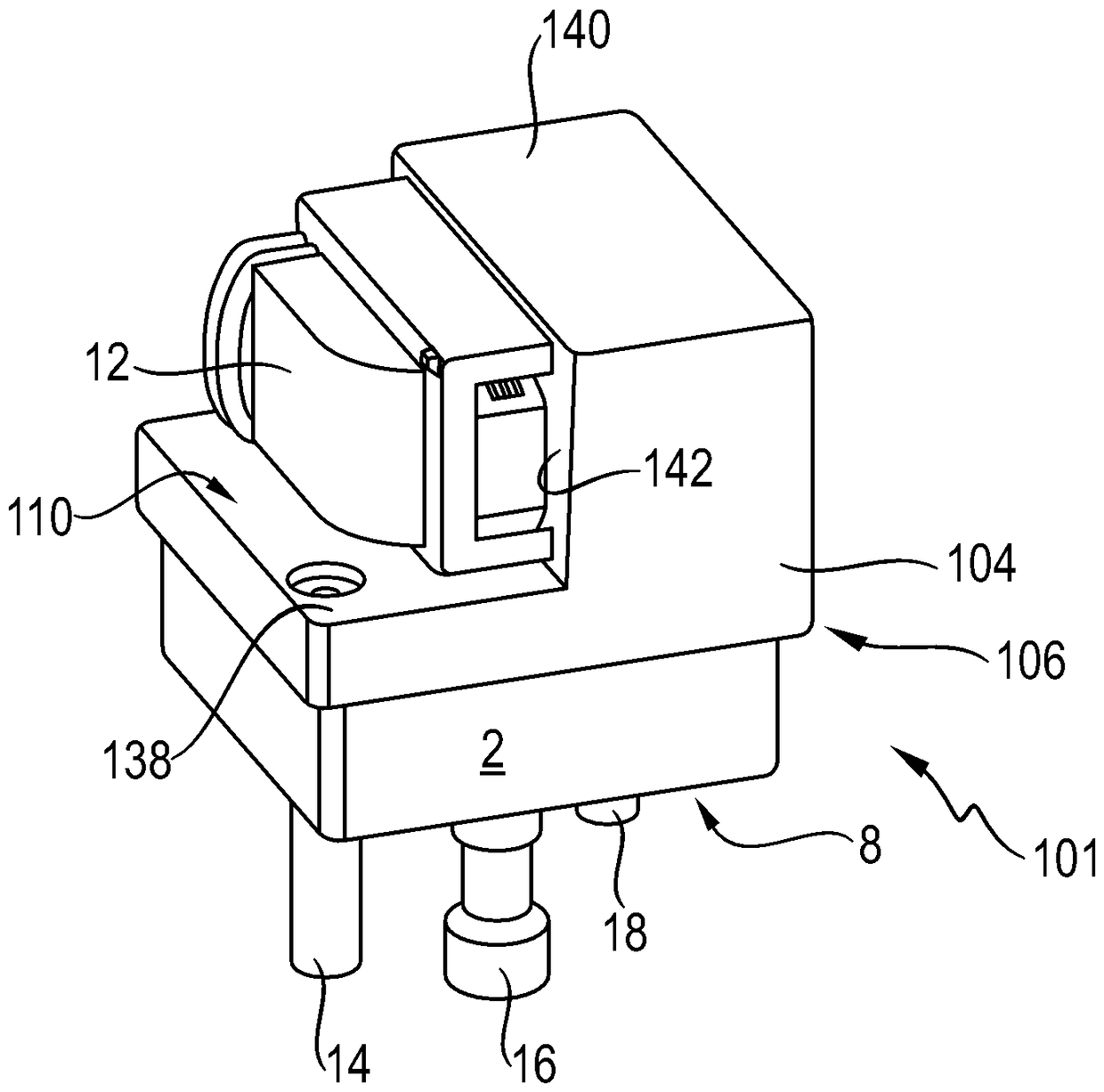 Sensor device for hydraulic plunger units