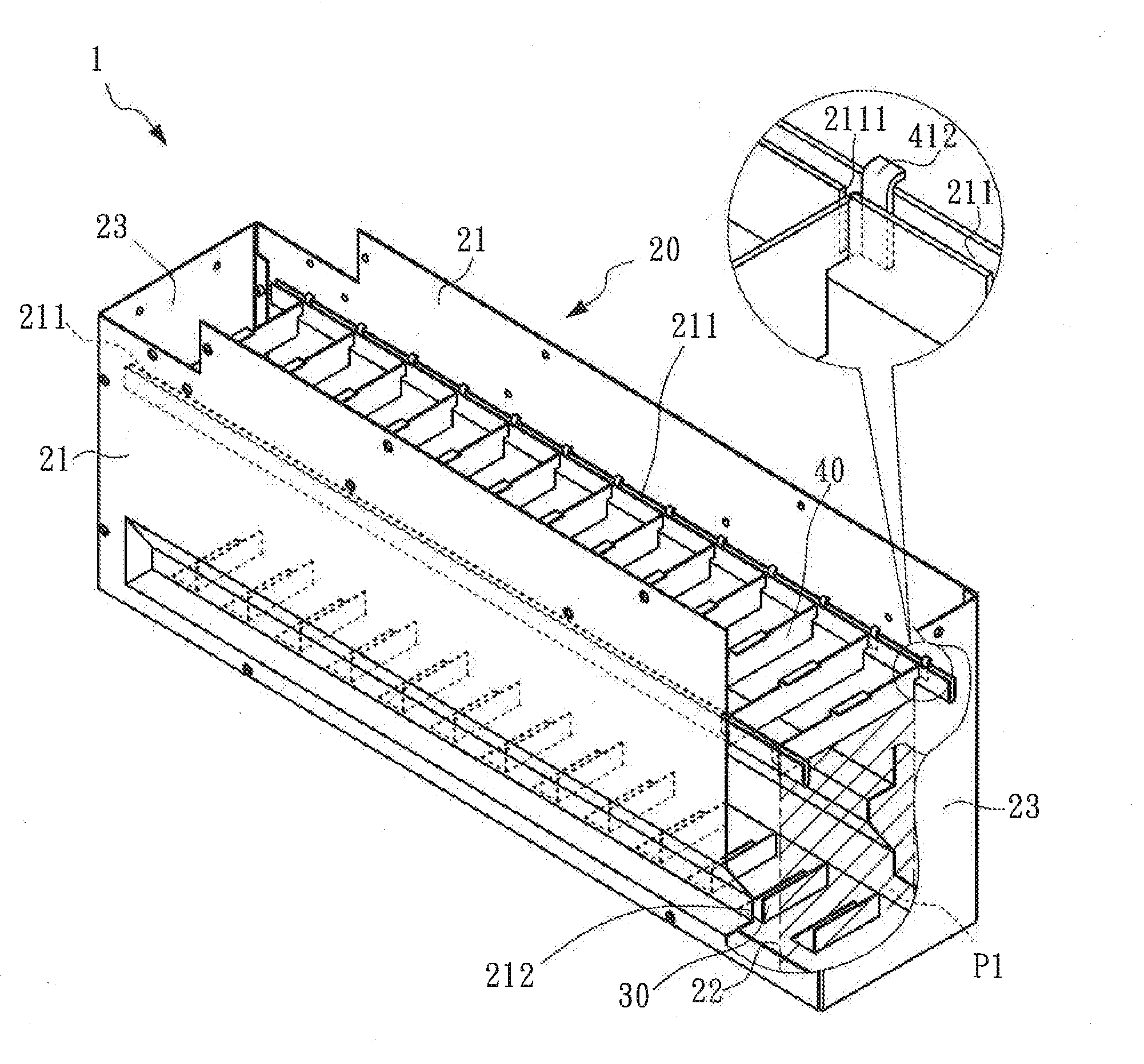 Battery casing and battery assembly