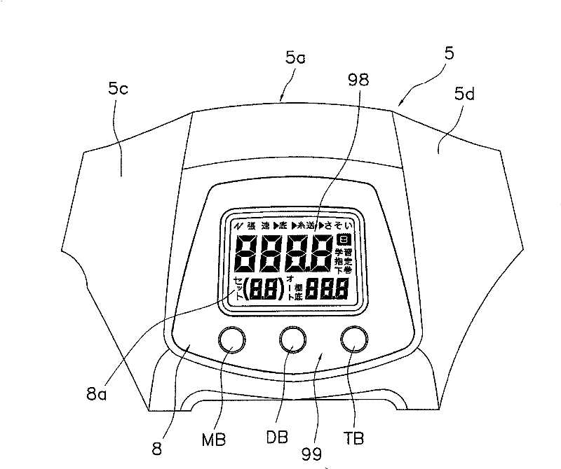 Motor control device of electric fishing reel