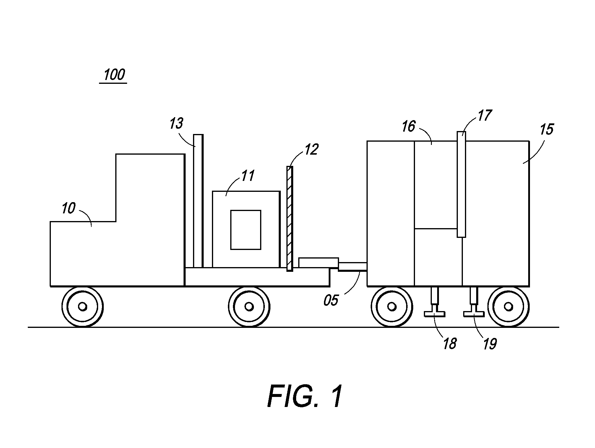 Single boom cargo scanning system