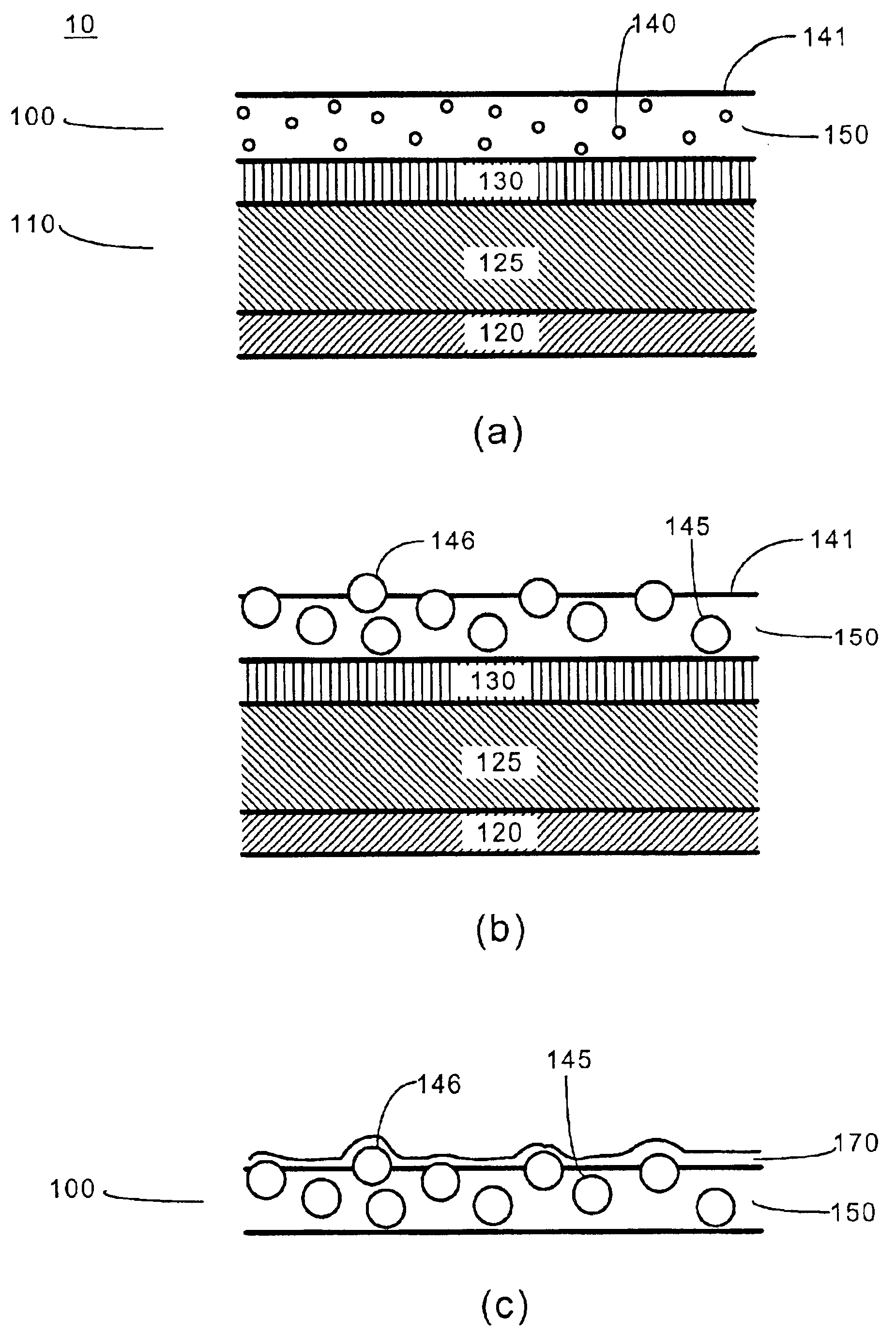 Heat activated coating texture