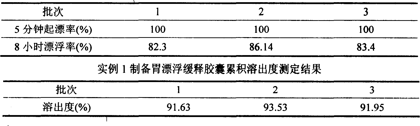 Meclofenoxate hydrochloride stomach-floating sustained release capsule and preparing method thereof