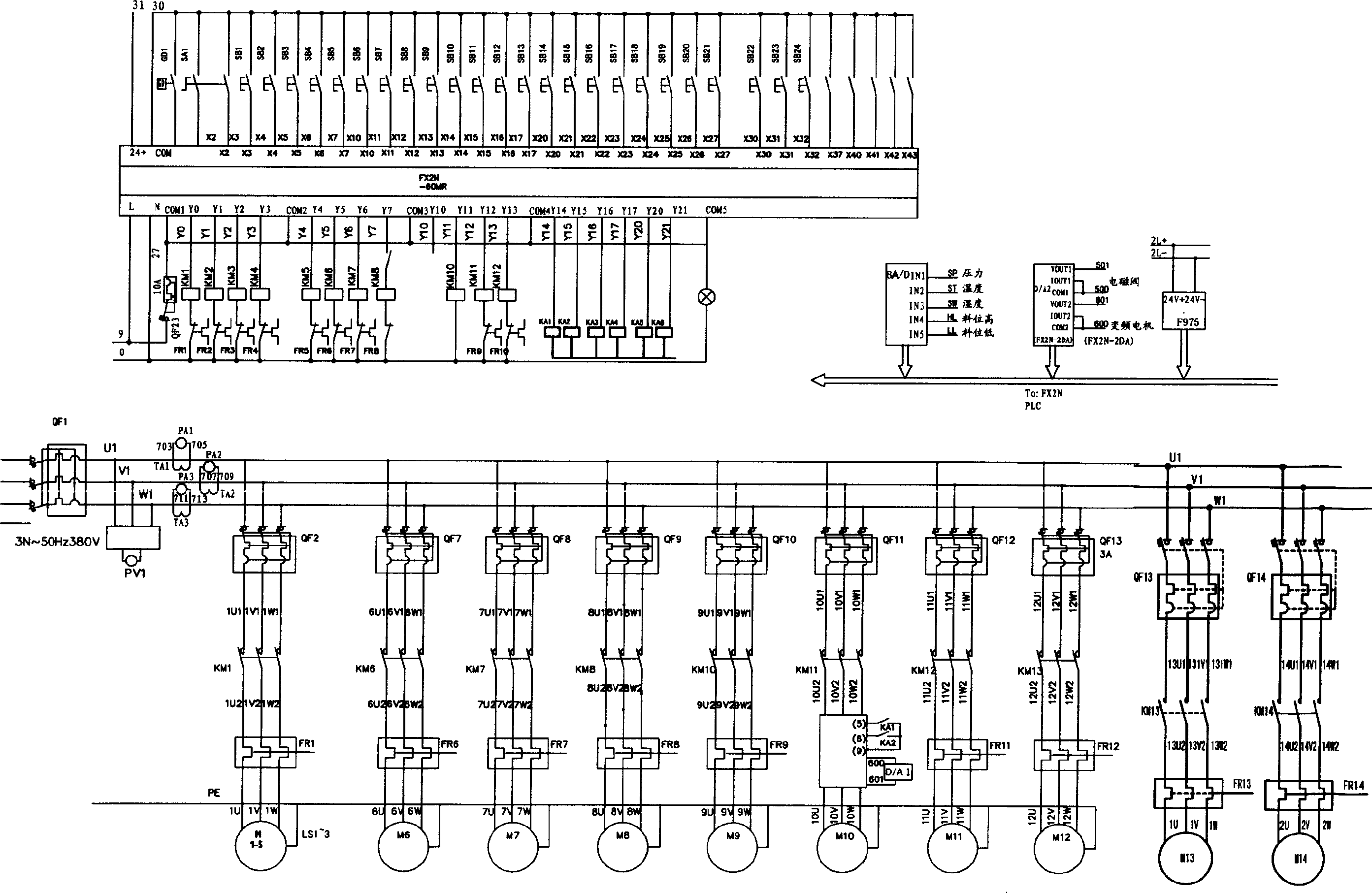 Digital control device of flyash brick shaping equipment